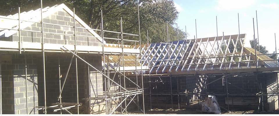 Home extension structural carpentry, Oxfordshire
